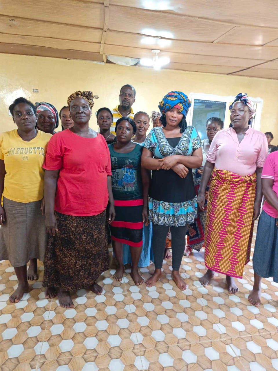 Mulheres atendidas pelo projeto na Libéria