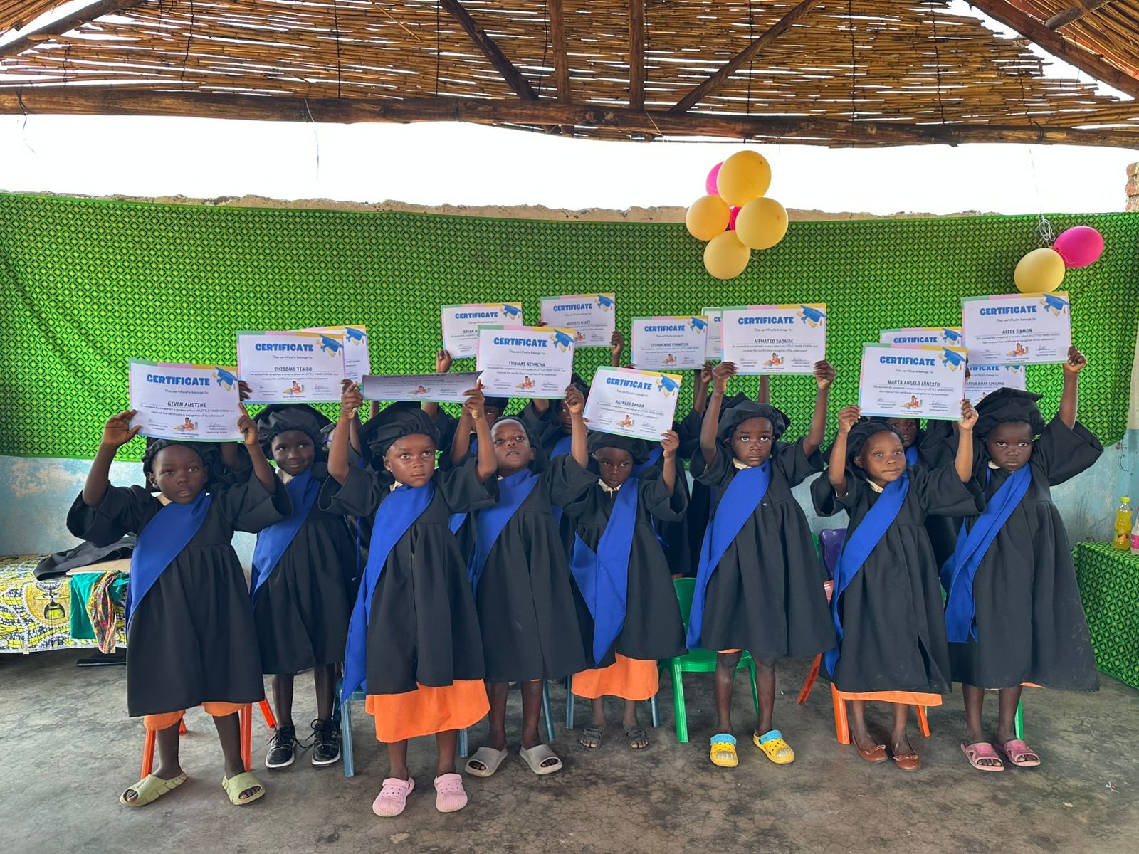 Formatura da turma da pré-escola