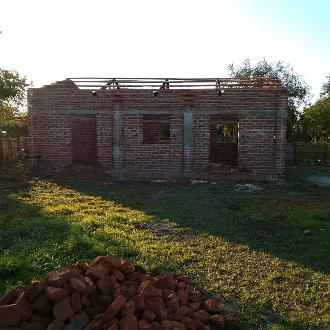 Obra em andamento na comunidade
