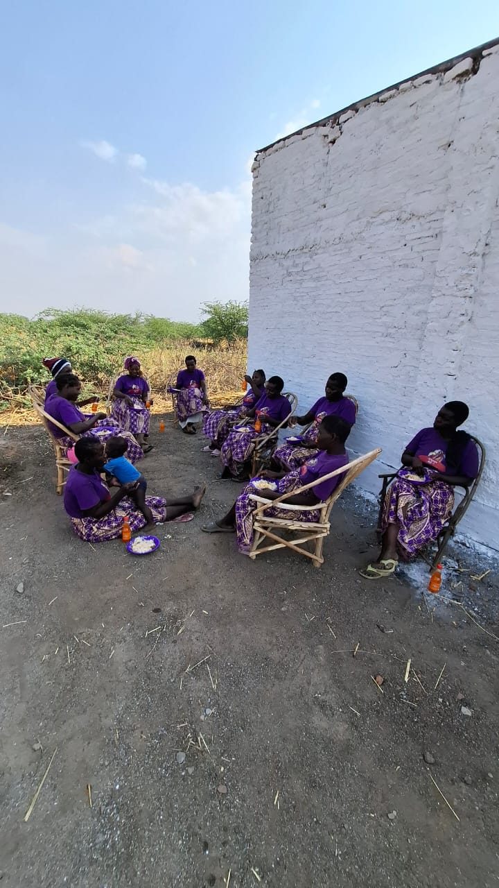 Encontro com viúvas atendidas pelo projeto
